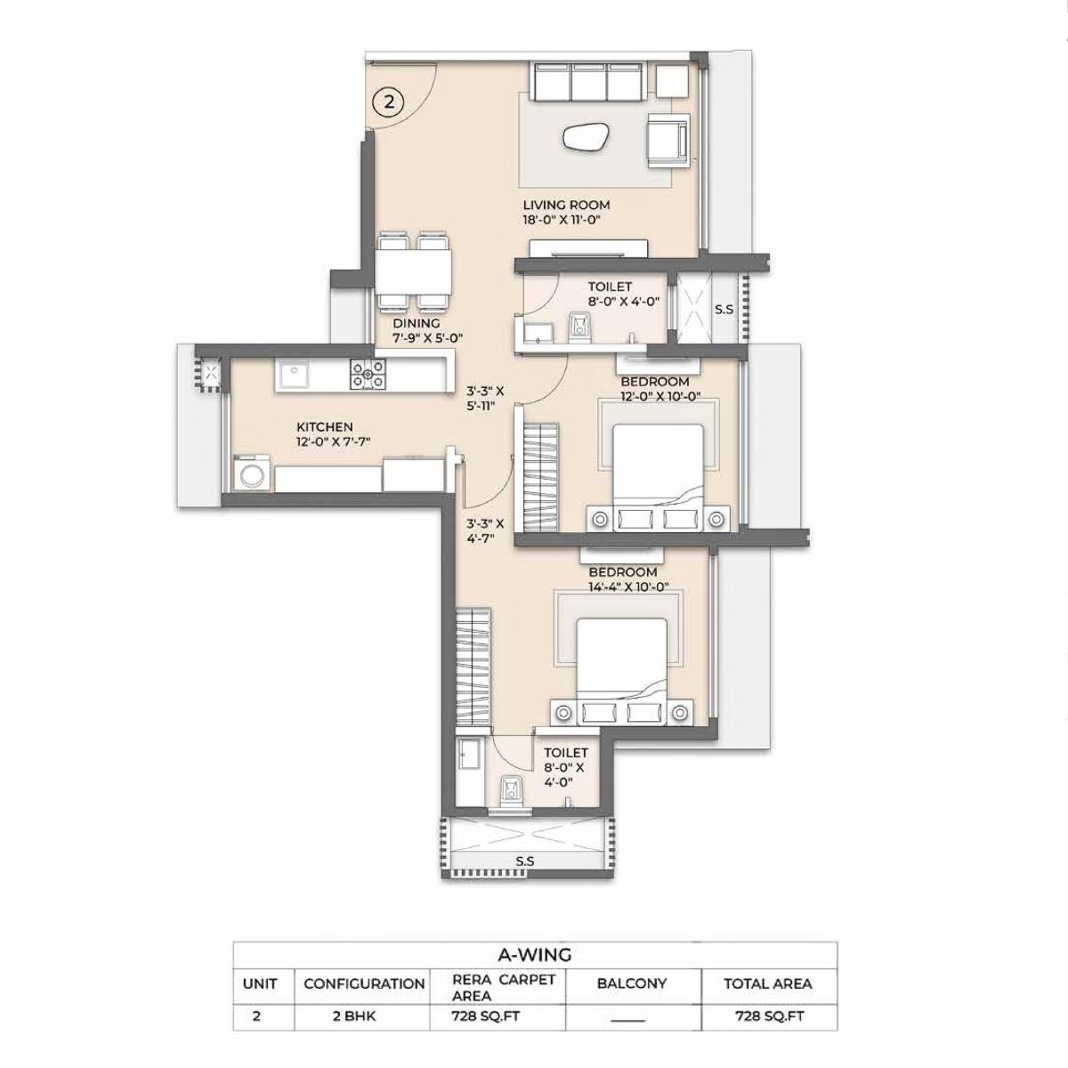 Arkade-Eden-Floor-Plan-2-BHK-728-Sqft